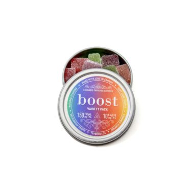 Boost – THC Variety Pack Gummies (150mg THC per Tin)