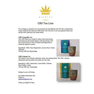 High Tea – CBD Rooibos Tea (100mg CBD)