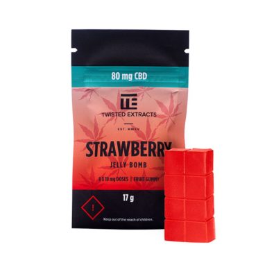 Twisted Jelly Bomb Strawberry (80mg CBD)