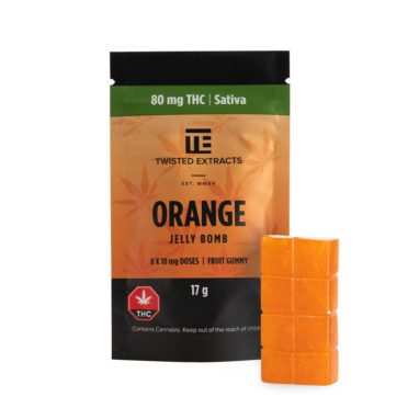 Twisted Jelly Bomb Orange (80mg THC)