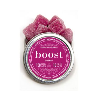 Boost – THC Cherry Gummies (150mg THC per Tin)