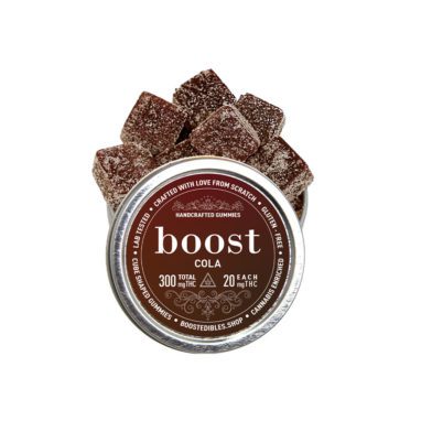 Boost – THC Cola Gummies (300mg THC per Tin)