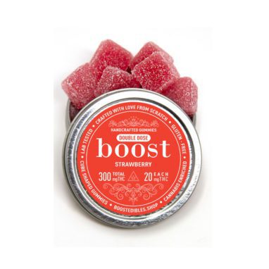 Boost – THC Strawberry (300mg THC per Tin)