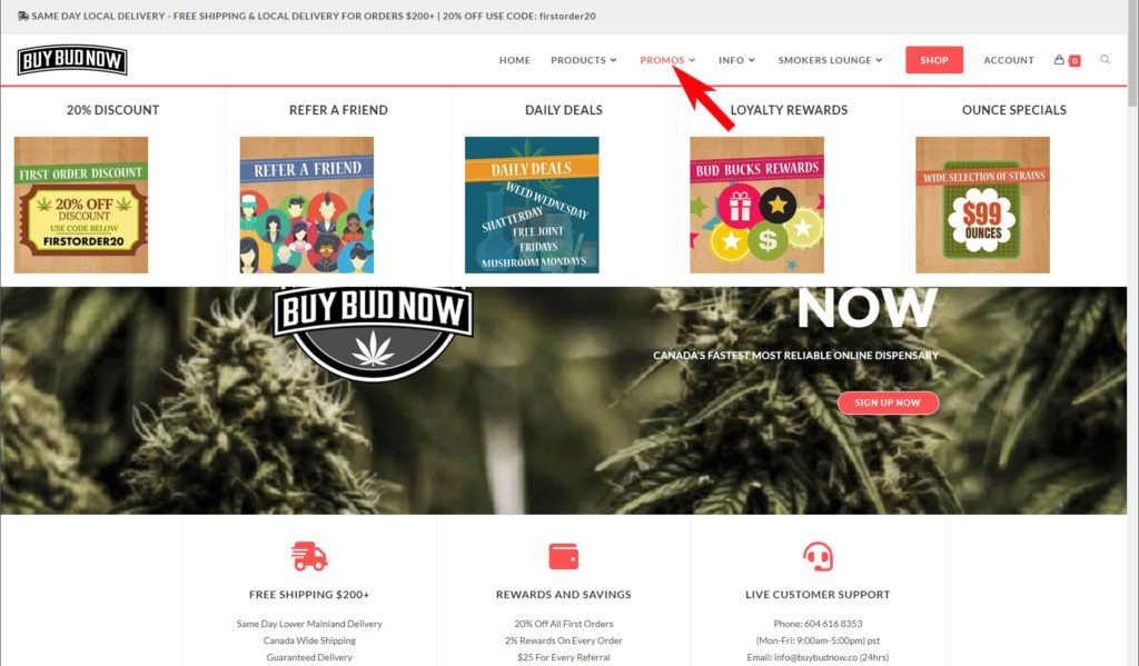 canada cannabis promos deals specials Buybudnow - Cannabis Deals In Canada
