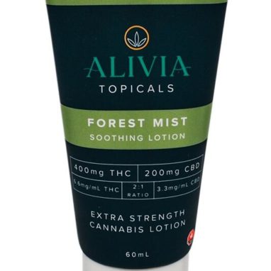 ALIVIA Soothing Lotion w/ Arnica – Forest Mist 2:1 THC/CBD