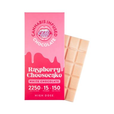 Eat Me – Raspberry Cheesecake Chocolate Bar – THC – 2250mg