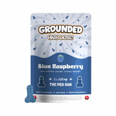 Grounded High Dose Cocks – Blueberry Raspberry 1000mg Gummies