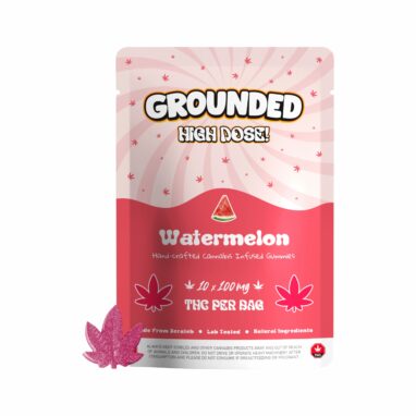 Grounded High Dose Leafs – Watermelon 1000mg Gummies