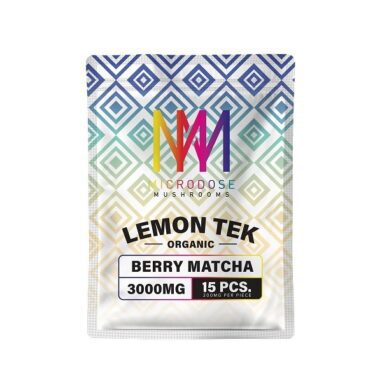 Microdose Mushrooms – Lemon Tek – Berry Matcha (3000mg)
