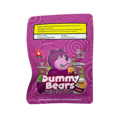 Grizzly Grape Dummy Bears  | 1200mg THC