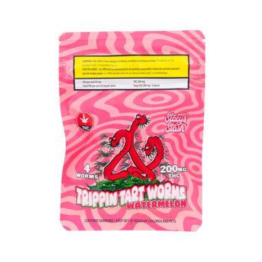 Watermelon Trippin’ Tart Worms | 200mg THC