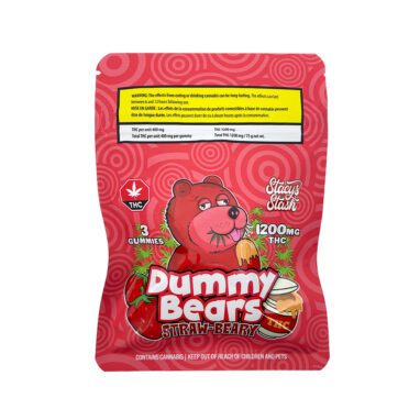 Straw-Beary Dummy Bears  | 1200mg THC