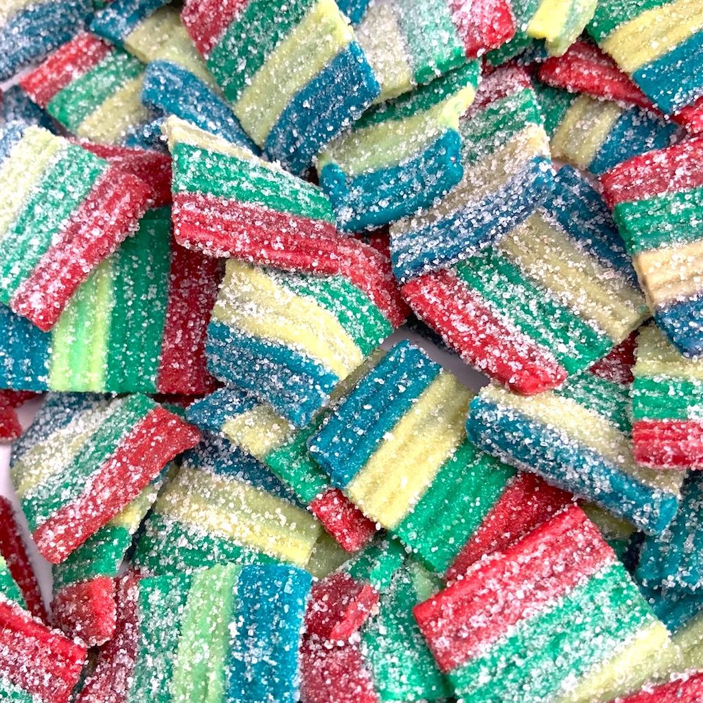 Sour Rainbow Strips Gummies by Sweed Factory | 200mg THC - Image 2